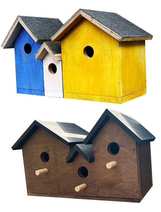 Wooden bird box a great bird nesting box a garden bird box or bird house