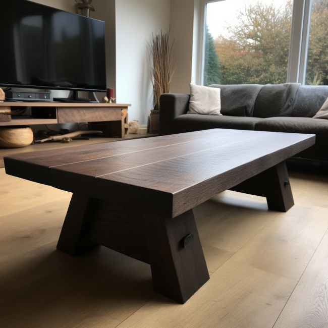 A beautiful coffee table made from Chunky pine and waxed to a oak effect Chunky Wood Coffee Table