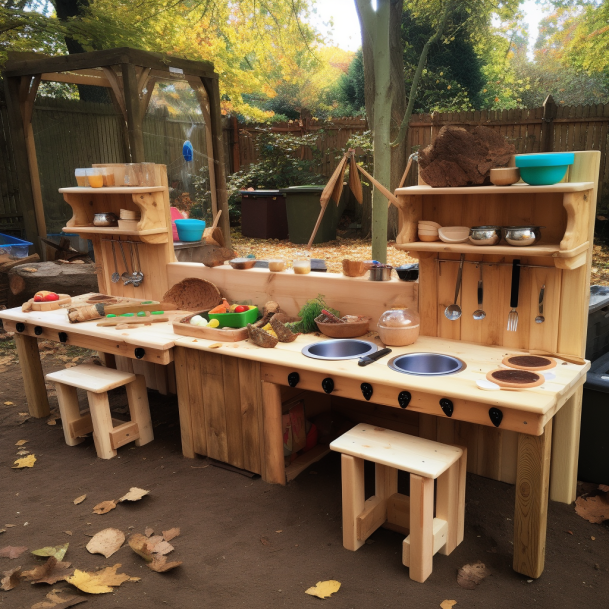 School mud kitchen, Learning for Schools and Nurseries