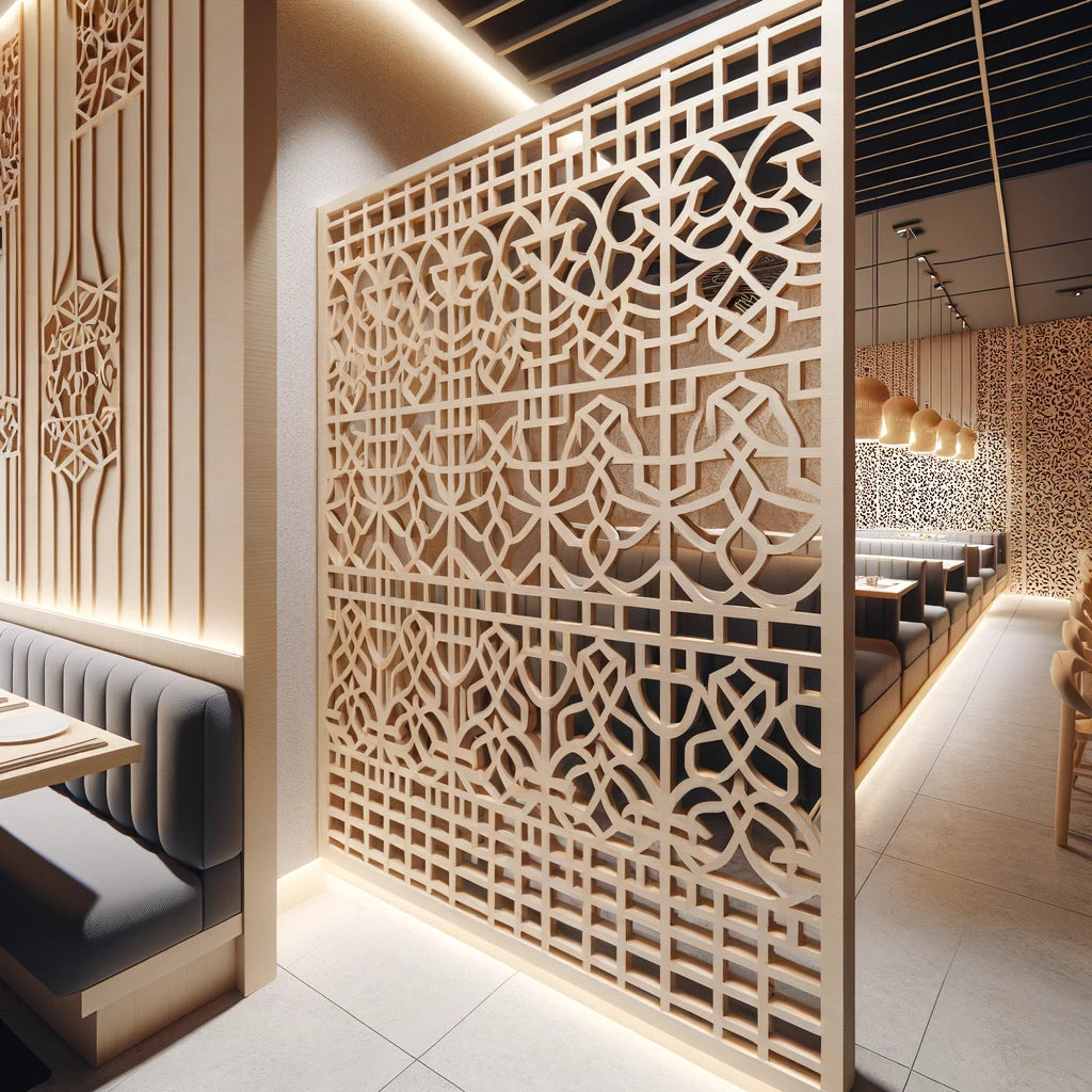 Room and restaurant wall trellis and divider