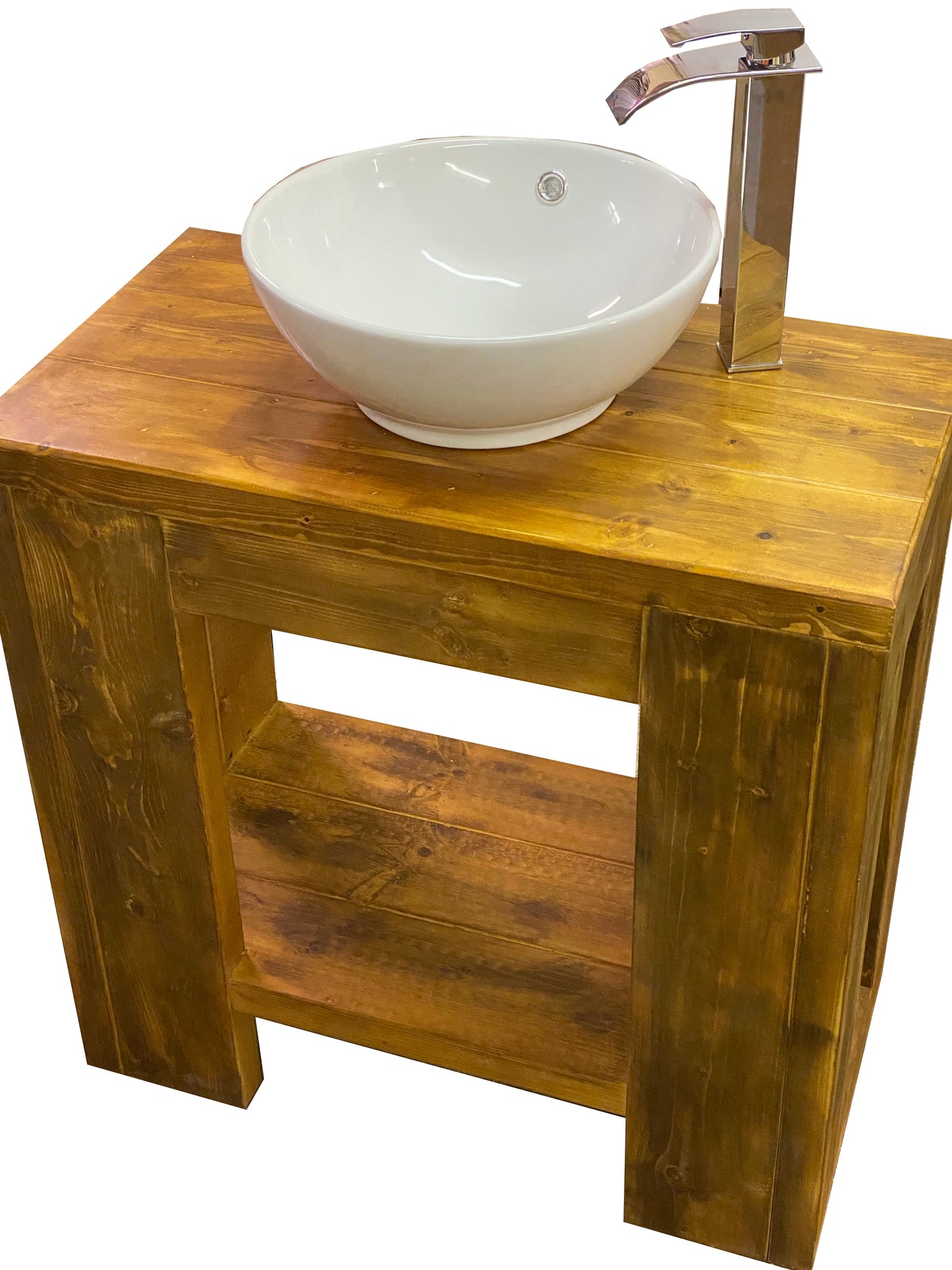 Chunky Wooden Bathroom Basin Unit - solid wood vanity, is a single vanity unit also called a chunky vanity or chunky sink the perfect bathroom sink