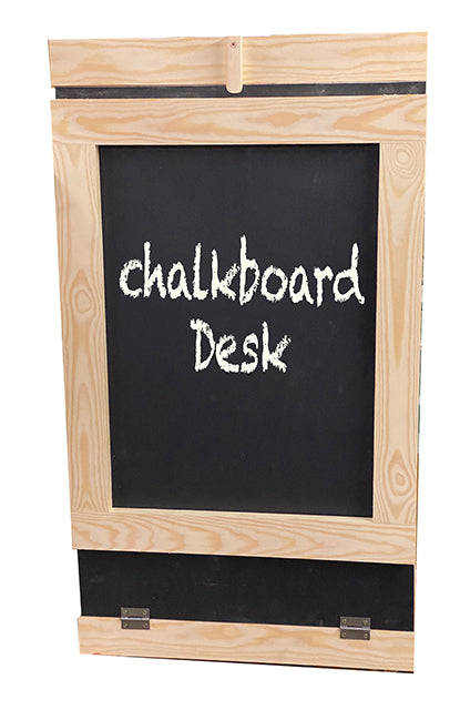 Murphy Chalk Board Desk, desk with leg and blackboard