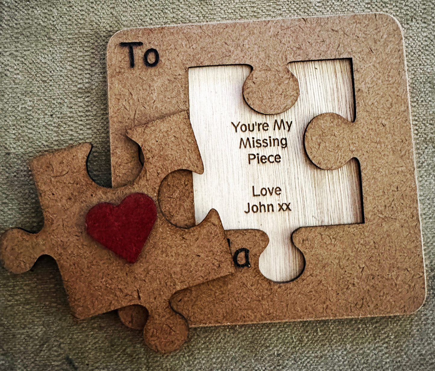 Solid MDF Personalised Keepsake cards, various sizes Posted for you