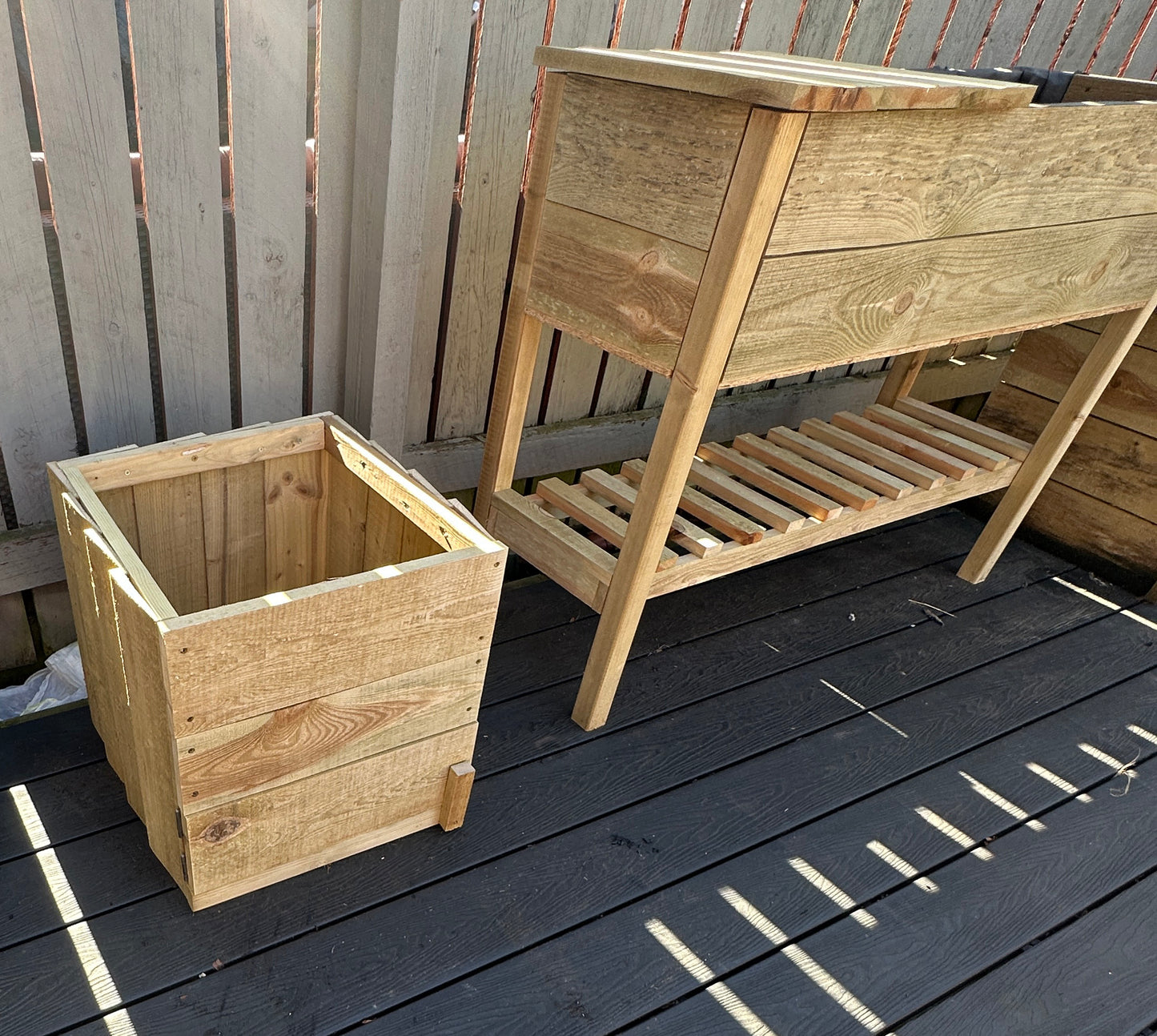 Potato Planters, grow lots of potato's in a small space with this lovely wooden planter, wooden potato planter,